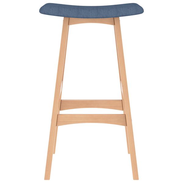 vidaXL Barhocker 2 Stk. Blau Stoff
