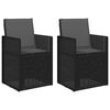 vidaXL Garten Esszimmerst&uuml;hle 2 pcs Anthrazit PP