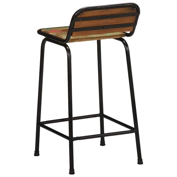 vidaXL Barhocker 4 Stk. 46x35,5x80 cm Altholz Massivholz