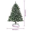 vidaXL K&uuml;nstlicher Weihnachtsbaum mit 150 LEDs mit St&auml;nder Gr&uuml;n 120 cm
