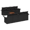 vidaXL Gartensofa-set 9 stk. Schwarz Poly-Rattan
