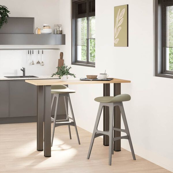 vidaXL Bartischbeine 4 Stk. Naturstahl 100-102 cm Stahl
