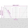 vidaXL Zaunpfosten Grau 100 x 0,8 m (50 mm Maschen) Stahl und PVC