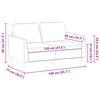 vidaXL 2-Sitzer-Sofa Weinrot 120 cm Kunstleder