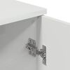 vidaXL Badezimmerschrank Wandmontiert Hochglanz Wei&szlig; 30 x 31,5 x 61 cm
