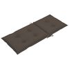 vidaXL Verstellbare Gartenst&uuml;hle mit Auflagen 4 Stk. Massivholz Teak