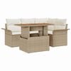 vidaXL Garten-Sofa-Set mit Kissen 5 pcs Beige und Creme