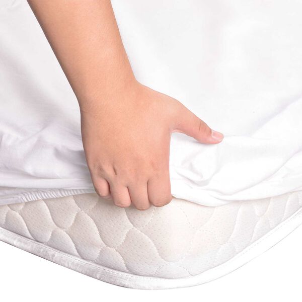 vidaXL Bettlaken Wei&szlig; 200 x 160 cm Baumwolle
