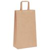 vidaXL Papiertragetaschen 50 Stk. mit Henkeln Braun 21x11x36 cm