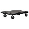vidaXL Transportroller Schwarz 58x38x12 cm PP