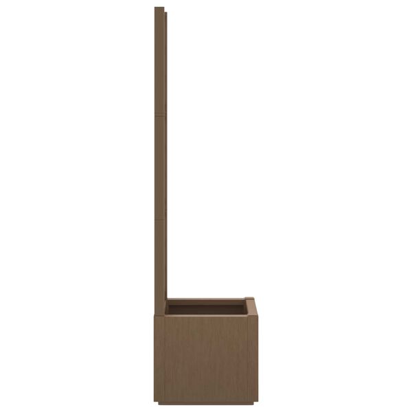 vidaXL Gartenpflanzer mit Gitter Braun 36 x 36 x 140 cm PP