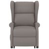 vidaXL Massagesessel mit Aufstehhilfe Taupe Stoff