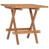 vidaXL Klappbarer Gartentisch 50x50x50 cm Teak Massivholz