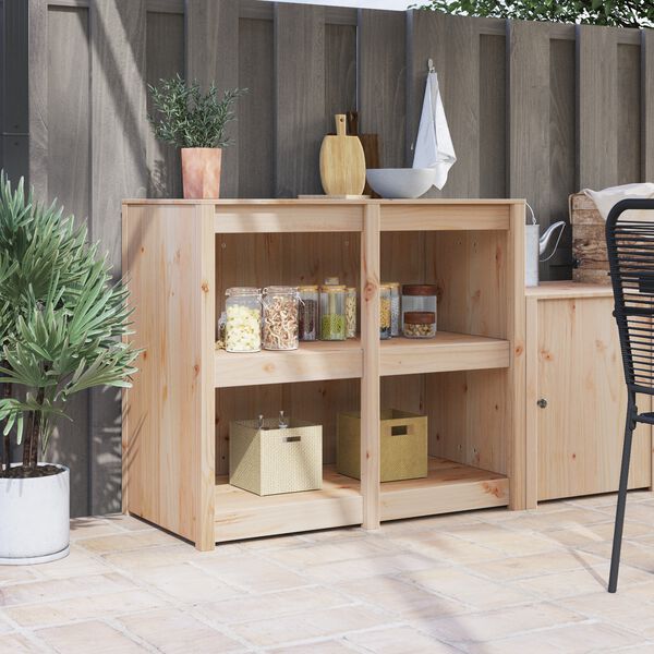 vidaXL K&uuml;chenschrank MEPPEL Braun Eichen-Optik 106 x 55 x 92 cm