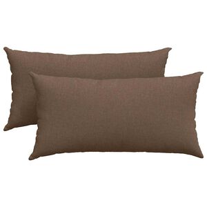 vidaXL Sofakissen 2 pcs Braun 80 x 40 cm Stoff