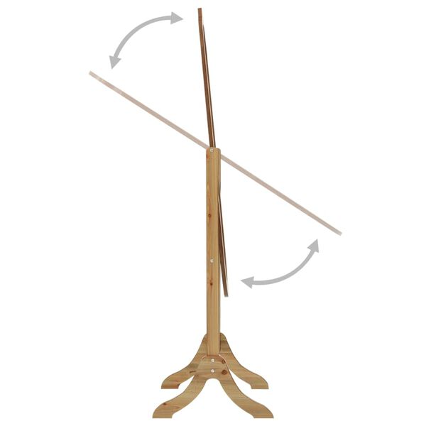 vidaXL Standspiegel Natur 46x48x164 cm