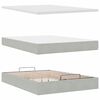 vidaXL Ottoman-Bett mit Matratzen Hellgrau 140x190 cm Samt
