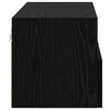 vidaXL TV-Wandregale 2 pcs Schwarz Eichen-Optik 60 x 30 x 30 cm