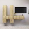 vidaXL 7-tlg. TV-Schrank-Set Sonoma-Eiche Holzwerkstoff