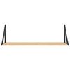 vidaXL Wandregale 2 Stk. Sonoma-Eiche 80 x 25 x 25,5 cm Holzwerkstoff