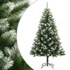 vidaXL K&uuml;nstlicher Weihnachtsbaum Klappbar Beschneit 210 cm