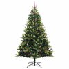 vidaXL K&uuml;nstlicher Klapp-Weihnachtsbaum mit 300 LEDs Gr&uuml;n 240 cm