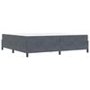 vidaXL Bettrahmen mit Matratze Dunkelgrau 200 x 200 cm Stoff