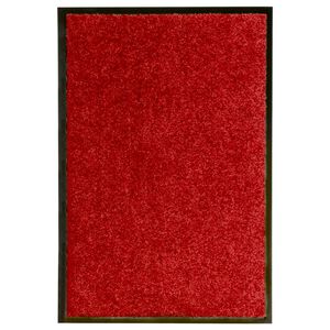 vidaXL Fu&szlig;matte Waschbar Rot 40x60 cm