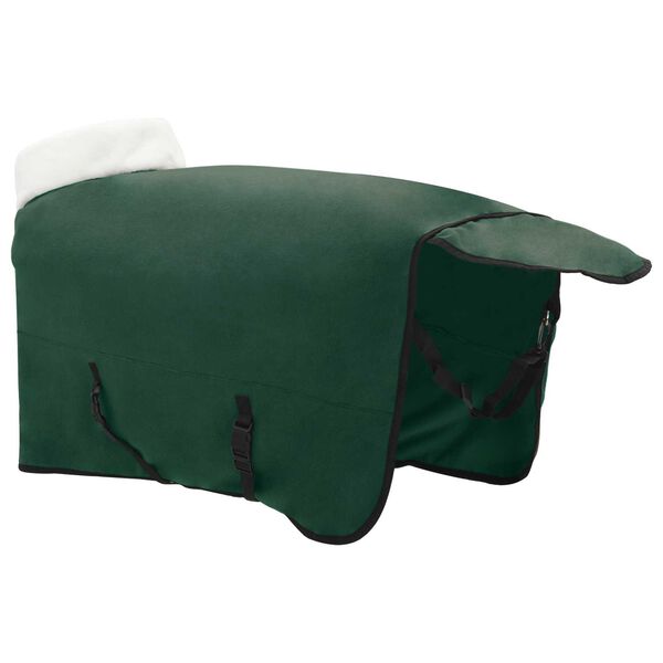 vidaXL Pferdedecke Dunkelgr&uuml;n 155 cm Polarfleece