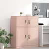 vidaXL Aufbewahrungsschrank Rosa 90 x 40 x 40 cm Stahl