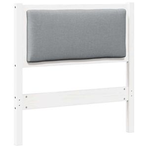 vidaXL Kopfteil Sonstiges Wei&szlig; 75 cm Massivholz Kiefer