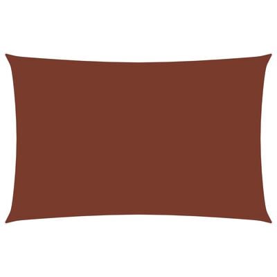 vidaXL Sonnensegel Oxford-Gewebe Rechteckig 3x5 m Terrakotta-Rot
