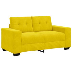 vidaXL Liebesessel Gelb 160 cm Samt