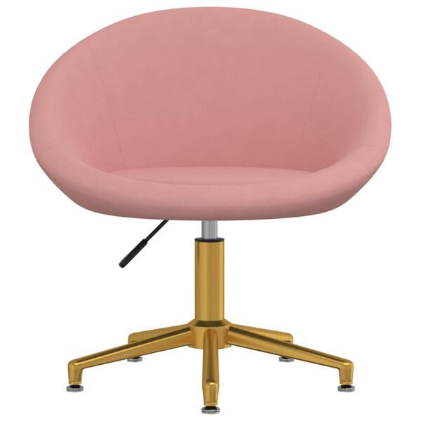 vidaXL Esszimmerstuhl Rosa Samt