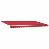 vidaXL Einziehbare Markise Rot 500 × 300 cm Stoff und Metall