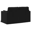 vidaXL Sofa 120cm Schwarz Metall
