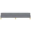 vidaXL Boxspringbett mit Matratze Hellgrau 90 x 200 cm Stoff