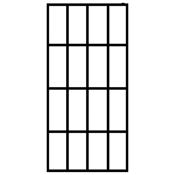 vidaXL Duschwand für Walk-in Dusche Mattes Sicherheitsglas 140x195 cm