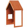 vidaXL Dach f&uuml;r Kinderbett Wachsbraun 55x99x139,5 cm Massivholz