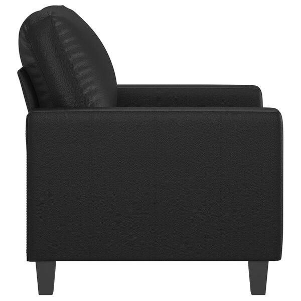 vidaXL Sessel Schwarz 60 cm Kunstleder