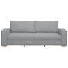 vidaXL 3-Sitzer-Sofa Hellgrau 220x78x84 cm Stoff