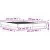 vidaXL Bettgestell mit LED Braun Eiche-Optik 150x200 cm