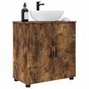 vidaXL Badezimmerschrank mit T&uuml;r Ger&auml;ucherte Eiche 61 x 35 x 64 cm