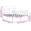vidaXL Massivholzbett ohne Matratze 120x200 cm Kiefernholz