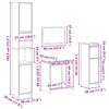 vidaXL 4-tlg. Badm&ouml;bel-Set Altholz-Optik Holzwerkstoff