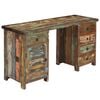 vidaXL Schreibtisch Altholz Massiv 140x50x77 cm