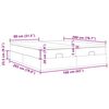 vidaXL Ottoman-Bett mit Matratzen Dunkelblau 160x200 cm Samt