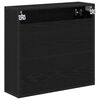 vidaXL Wandregal mit Regal Schwarz Eichen-Optik 65 x 20 x 60 cm