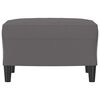 vidaXL Fußhocker Grau 60x50x41 cm Kunstleder