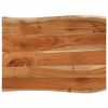 vidaXL Tischplatte 90x60x2,5 cm Rechteckig Massivholz Akazie Baumkante